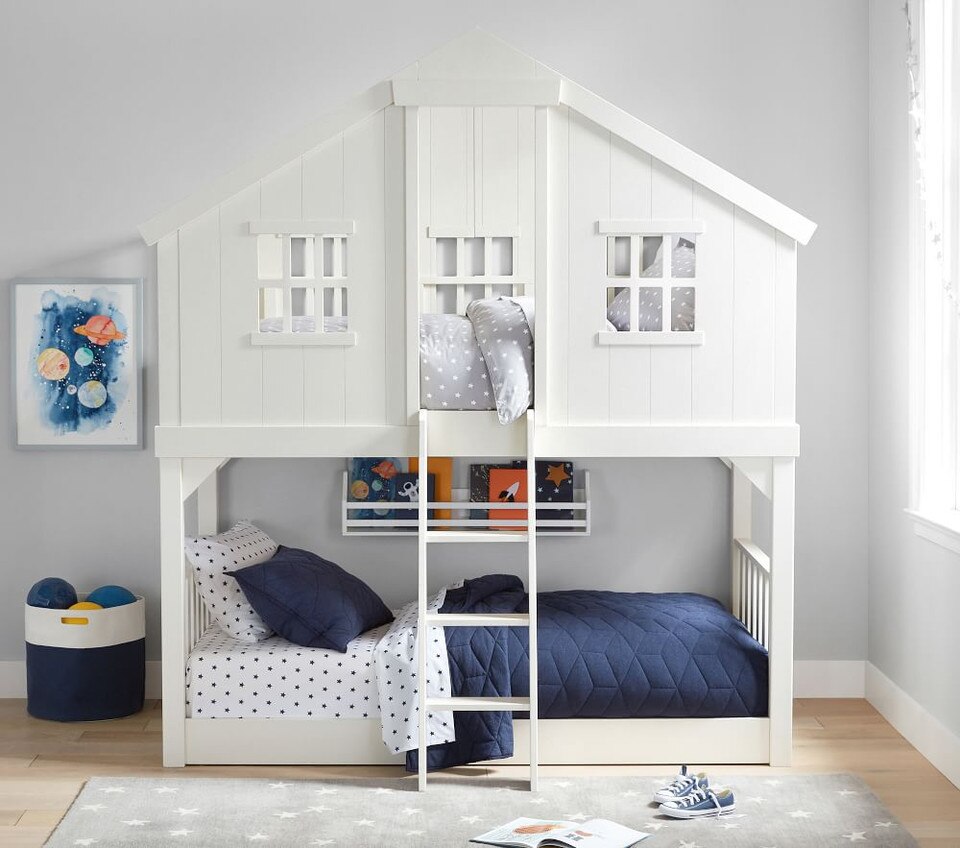 Tree House KingSingleOverKingSingle Bunk Bed Pottery Barn Kids